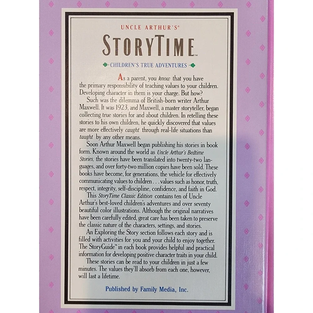 Uncle Arthur's StoryTime Vol 1-3 Set Childrens True Adventures Classic Hardcover